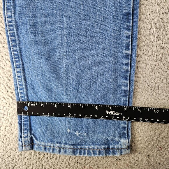 Wrangler Jeans Mens 38x34 Blue 936 Slim Fit Straight Leg Cowboy Cut Western - Picture 12 of 16